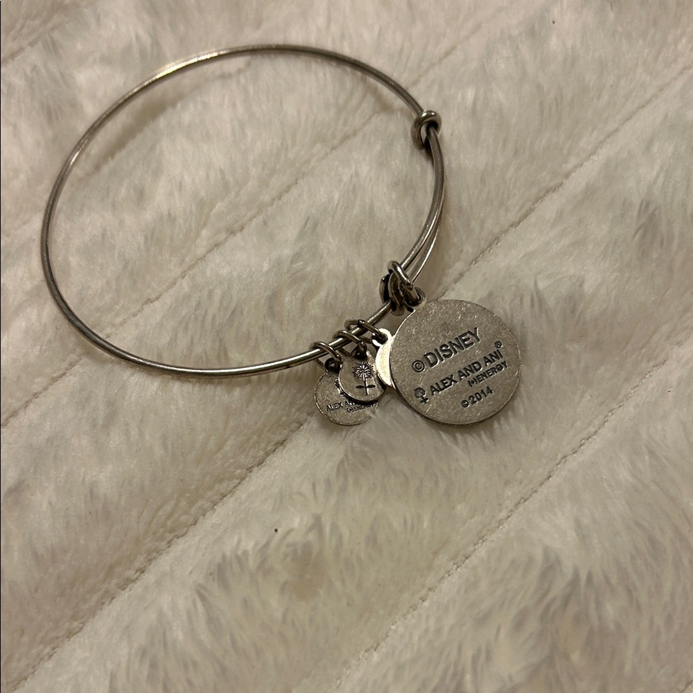 RARE Alex and Ani Silver Mickey Mouse Charm Bracelet - Picture 3 of 10